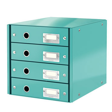 Buc 4 cajones Click & Store turquesa Leitz Buc 4 cajones Click & Store turquesa Leitz