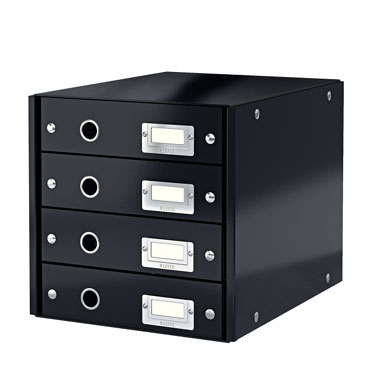 Buc 4 cajones Click & Store negro Leitz Buc 4 cajones Click & Store negro Leitz