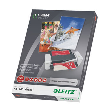 100 carteras plastificación Din A-4 175? Leitz 100 carteras plastificación Din A-4 175? Leitz