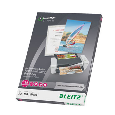 100 carteras plastificación Din A-3 125? Leitz 74880000 100 carteras plastificación Din A-3 125? Leitz 74880000