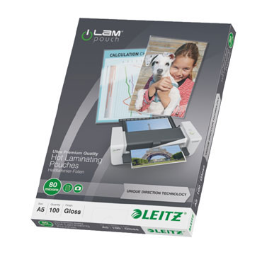 100 carteras plastificación Din A-5 80? Leitz 100 carteras plastificación Din A-5 80? Leitz