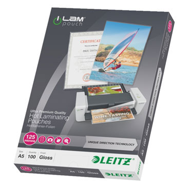 100 carteras plastificación Din A-5 125? Leitz 74930000 100 carteras plastificación Din A-5 125? Leitz 74930000