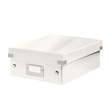 Caja Click & Store mediana blanca Leitz Caja Click & Store mediana blanca Leitz