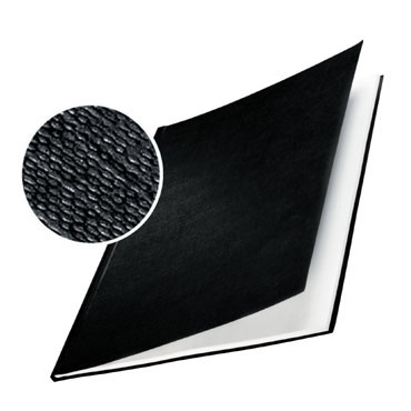 10 tapas Leitz ImpressBind rígidas gofrado lino negras A 10 tapas Leitz ImpressBind rígidas gofrado lino negras A