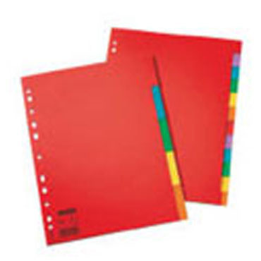 5 índices cartón Din A-4 color Esselte 5 índices cartón Din A-4 color Esselte