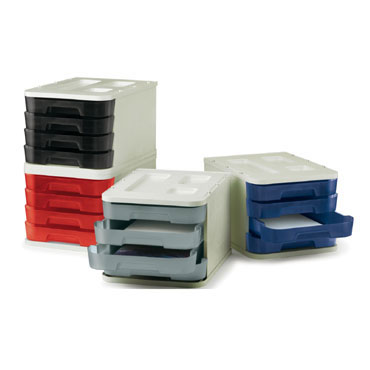 Buc 4 cajones gris/azul Faibo Buc 4 cajones gris/azul Faibo