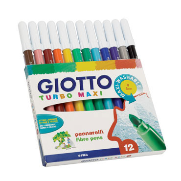 12 rotuladores Turbo Maxi. Giotto 454000 12 rotuladores Turbo Maxi. Giotto 454000