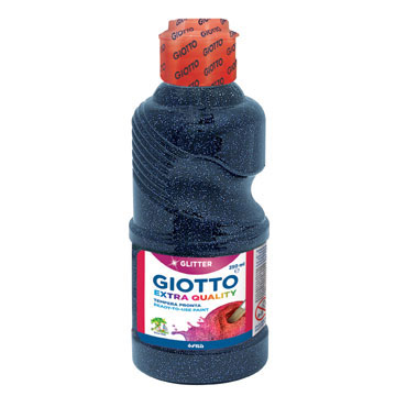 Botella de 250 ml. témpera Glitter azul oscuro Giotto 531208 Botella de 250 ml. témpera Glitter azul oscuro Giotto 531208