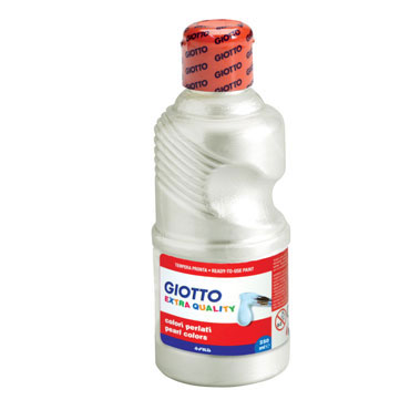 Botella de 250 ml. témpera Pearl blanca Giotto 531301 Botella de 250 ml. témpera Pearl blanca Giotto 531301