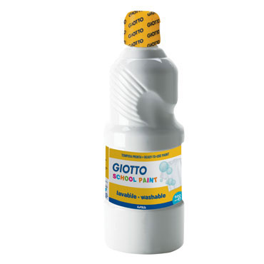 Botella de 500 ml. témpera líquida blanca Giotto 535301 Botella de 500 ml. témpera líquida blanca Giotto 535301