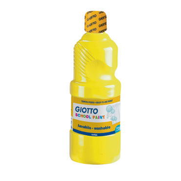 Botella de 500 ml. témpera líquida amarilla Giotto 535302 Botella de 500 ml. témpera líquida amarilla Giotto 535302