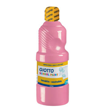 Botella de 500 ml. témpera líquida rosa Giotto 535306 Botella de 500 ml. témpera líquida rosa Giotto 535306