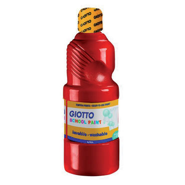 Botella de 500 ml. témpera líquida roja Giotto 535307 Botella de 500 ml. témpera líquida roja Giotto 535307