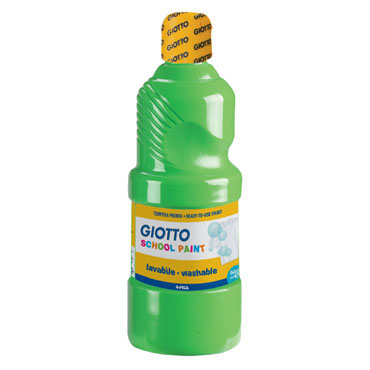 Botella de 500 ml. témpera líquida verde cinabrio Giotto 535311 Botella de 500 ml. témpera líquida verde cinabrio Giotto 535311