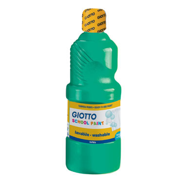Botella de 500 ml. témpera líquida verde oscuro Giotto 535312 Botella de 500 ml. témpera líquida verde oscuro Giotto 535312