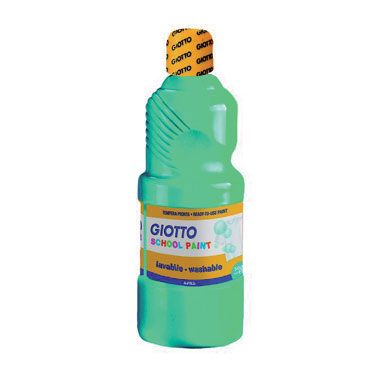 Botella de 500 ml. témpera líquida azul turquesa Giotto 535318 Botella de 500 ml. témpera líquida azul turquesa Giotto 535318