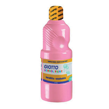 Botella de 500 ml. témpera líquida rosa claro Giotto 535320 Botella de 500 ml. témpera líquida rosa claro Giotto 535320