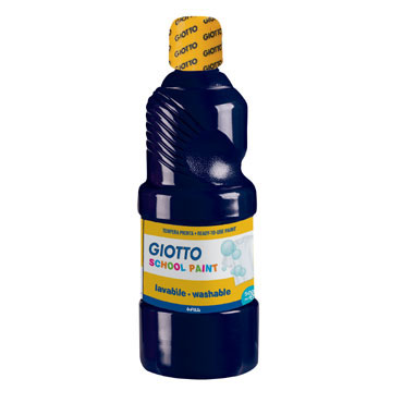 Botella de 500 ml. témpera líquida negra Giotto 535324 Botella de 500 ml. témpera líquida negra Giotto 535324