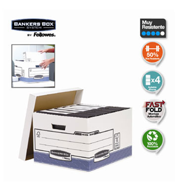 Contenedor archivos Din A-4 tapa suelta R-Kive 0026101 Contenedor archivos Din A-4 tapa suelta R-Kive 0026101