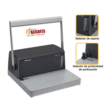 Encuadernadora espiral metálico Fellowes Metal 100 0030102 Encuadernadora espiral metálico Fellowes Metal 100 0030102