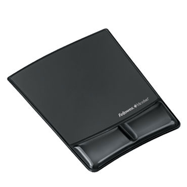 Alfombrilla reposamuñecas negra gel Fellowes 9182301 Alfombrilla reposamuñecas negra gel Fellowes 9182301