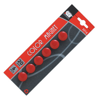 6 imanes ø20 mm. rojos SDI 6 imanes ø20 mm. rojos SDI