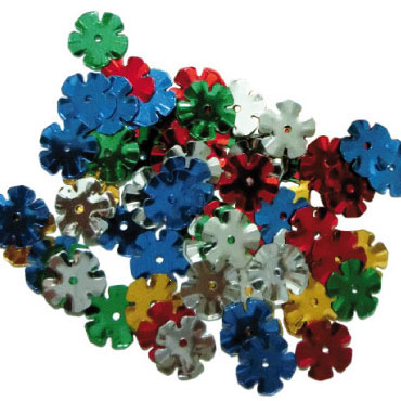 50 g. lentejuelas Flor con agujero Fixo 00044099 50 g. lentejuelas Flor con agujero Fixo 00044099