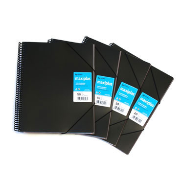 Carpeta Maxiplás 50 fundas negra Grafoplás 39825010 Carpeta Maxiplás 50 fundas negra Grafoplás 39825010