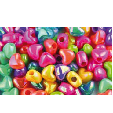 Abalorios corazones plástico 40 g. Fixo 68004300 Abalorios corazones plástico 40 g. Fixo 68004300