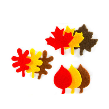 27 hojas de otoño fieltro adhesivo Fixo 68048500 27 hojas de otoño fieltro adhesivo Fixo 68048500
