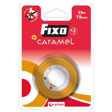 Cinta adhesiva 19x33 Fixo Caramel 75003300 Cinta adhesiva 19x33 Fixo Caramel 75003300