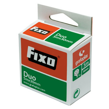 Cinta adhesiva doble cara 30 mm.x5 m. Fixo 75600600 Cinta adhesiva doble cara 30 mm.x5 m. Fixo 75600600