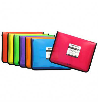 Carpeta con fuelle y cremallera Blackline amarilla Grafoplás 04800660 Carpeta con fuelle y cremallera Blackline amarilla Grafoplás 04800660