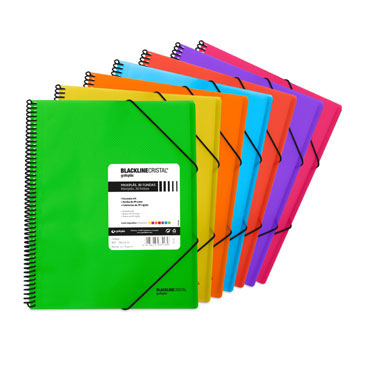 Carpeta 30 fundas Maxiplás Blackline azul Grafoplás 39833230 Carpeta 30 fundas Maxiplás Blackline azul Grafoplás 39833230
