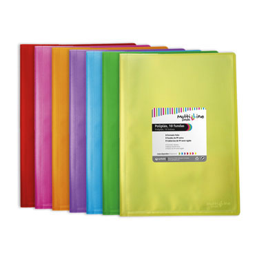 Carpeta 20 fundas Multiline verde Grafoplás 01451720 Carpeta 20 fundas Multiline verde Grafoplás 01451720