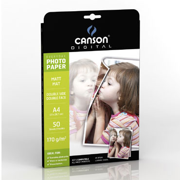 50HJ papel Everyday mate 2 caras A-4 170 g/m² Canson 50HJ papel Everyday mate 2 caras A-4 170 g/m² Canson