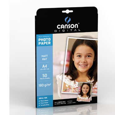 50HJ papel Performance mate Din A-4 180 g/m² Canson 50HJ papel Performance mate Din A-4 180 g/m² Canson