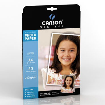 20HJ papel Satin Performance 210 g/m² Din A-4 Canson 20HJ papel Satin Performance 210 g/m² Din A-4 Canson