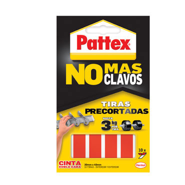10 tiras no más clavos Pattex 1403702 10 tiras no más clavos Pattex 1403702