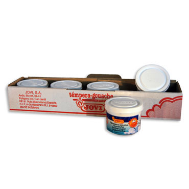 5 botes témpera diluible blanca 35 ml. Jovi 50301 5 botes témpera diluible blanca 35 ml. Jovi 50301
