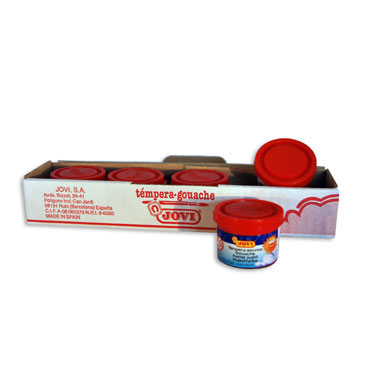 5 botes témpera diluible bermellón 35 ml. Jovi 50307 5 botes témpera diluible bermellón 35 ml. Jovi 50307
