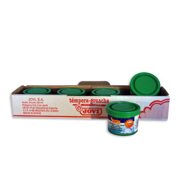 5 botes témpera diluible verde medio 35 ml. Jovi 50317 5 botes témpera diluible verde medio 35 ml. Jovi 50317