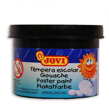 5 botes témpera diluible negra 35 ml. Jovi 50330 5 botes témpera diluible negra 35 ml. Jovi 50330
