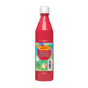 Botella témpera líquida bermellón 500 ml. Jovi 50607 Botella témpera líquida bermellón 500 ml. Jovi 50607