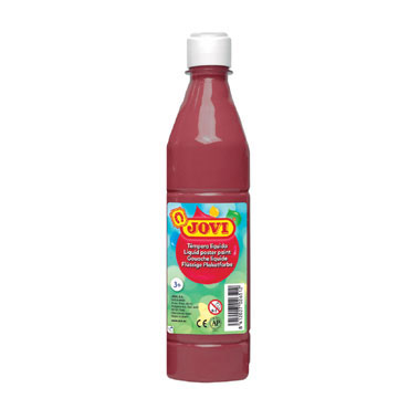 Botella témpera líquida marrón 500 ml. Jovi 50612 Botella témpera líquida marrón 500 ml. Jovi 50612