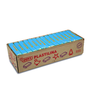 15 pastillas plastilina 350 g. azul claro Jovi 7212 15 pastillas plastilina 350 g. azul claro Jovi 7212