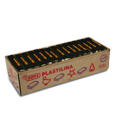 15 pastillas plastilina 350 g. negra Jovi 7215 15 pastillas plastilina 350 g. negra Jovi 7215