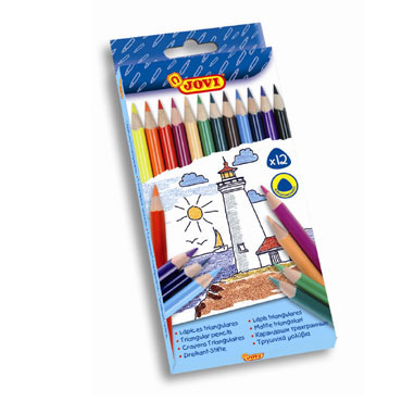 12 lápices color triangulares Jovi 733/12 12 lápices color triangulares Jovi 733/12