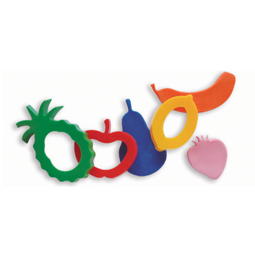 6 moldes para modelar frutas Jovi 7F 6 moldes para modelar frutas Jovi 7F