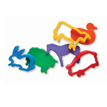6 moldes para modelar animales granja Jovi 7G 6 moldes para modelar animales granja Jovi 7G